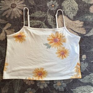 Gilly Hicks Abercrombie& Fitch Women’s Yellow Floral Camisole